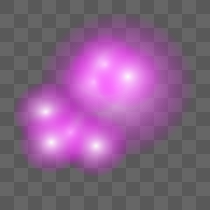 紫色光圈效果元素图片