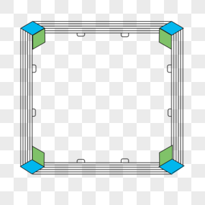 卡通手绘简约大气几何边框图片