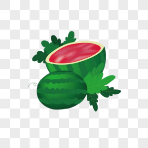 夏天西瓜水果素材图片