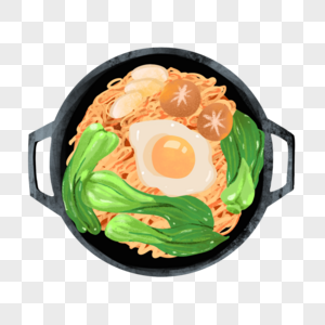 鱼丸砂锅元素素材