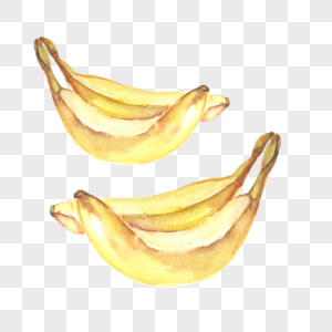 水彩香蕉图片