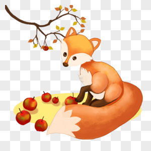 狐狸白狐银狐犬高清图片