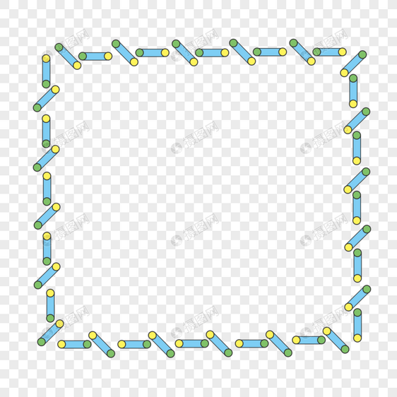 卡通手绘简约大气几何边框图片