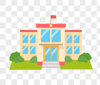 朗诵教室教学楼素材