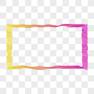 边框创意彩色渐变网纱褶皱感丝绸对话框标题框图片