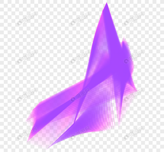 紫色线条光束效果元素图片