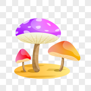 颜色鲜艳的蘑菇图片