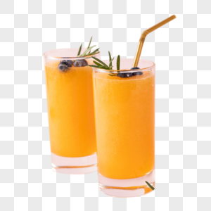 新鲜水果冰饮橙汁图片