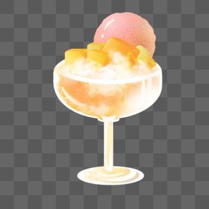 芒果沙冰雪糕图片