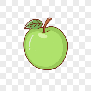 水果苹果卡通一桶苹果高清图片