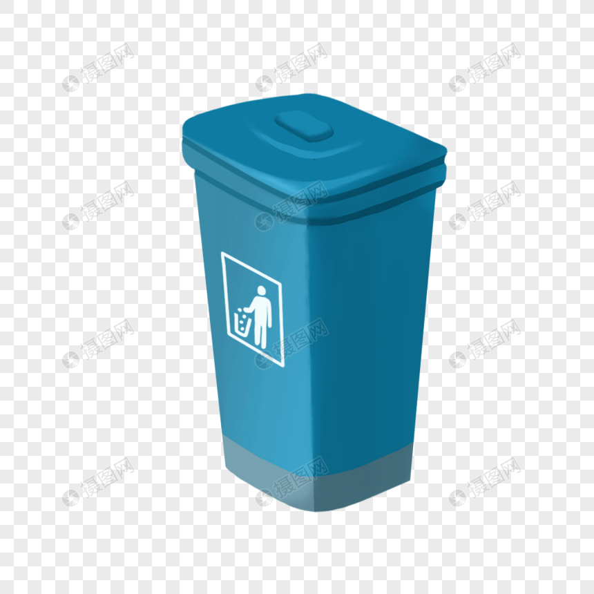 环保卫生垃圾桶元素图片