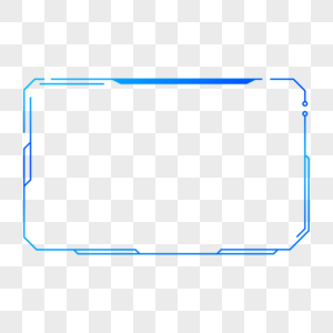 科技边框科技免抠高清图片