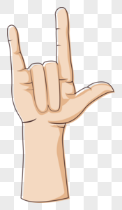 摇滚手势潮流嘻哈图片素材