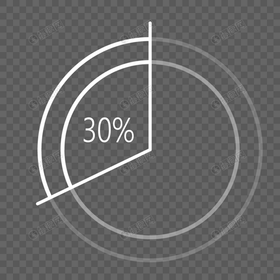 演示文稿数据分析百分比等级图元素图片