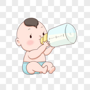 小婴儿喝奶可爱的小宝宝高清图片