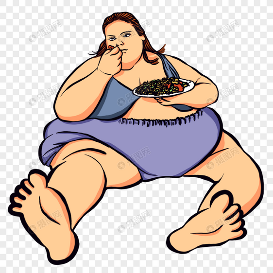 胖女子图片