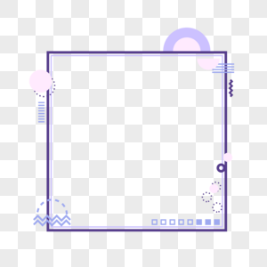 清新孟菲斯风格边框图片