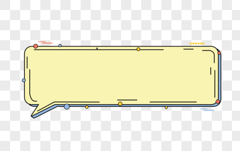 卡通对话框卡通底纹矢量高清图片