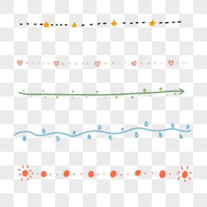 边框分割线卡通线高清图片