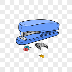 订书机纸笔图片