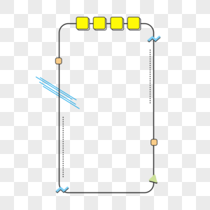 卡通手绘大气简约清新夏季边框图片