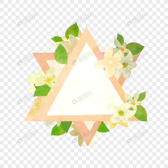 三角形花环图片