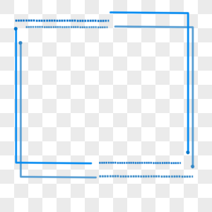 手绘商务办公蓝色简约边框图片