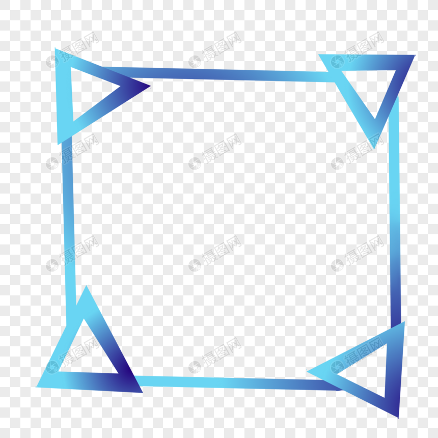 科技感几何简约边框图片