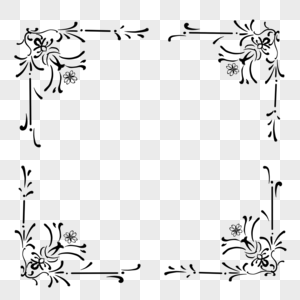 欧式古典花纹边框装饰图案图片