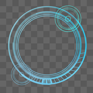 科技感蓝色电子导航边框高清图片