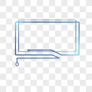 手绘科技感渐变不规则办公商务边框图片