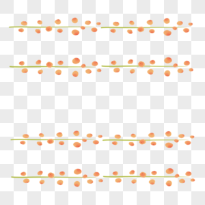 清新手绘植物小果子分隔图案图片