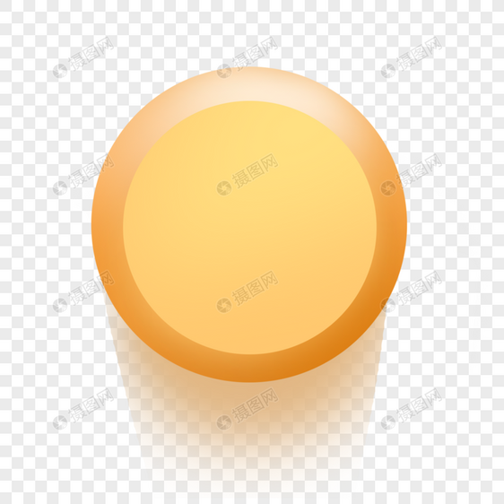 黄色圆形按钮标签图片