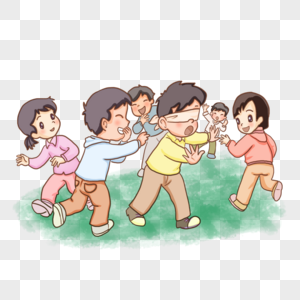 捉迷藏孩子图片