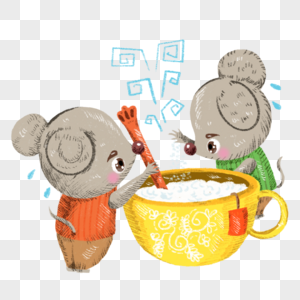 老鼠之泡奶茶图片