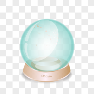 梦幻透明水晶球图片