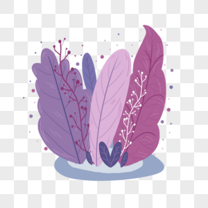 草丛紫色图片