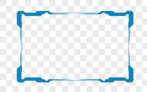 蓝色科技边框高清图片
