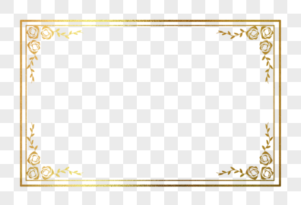 金色花纹边框图片 金色花纹边框素材 金色花纹边框高清图片 摄图网图片下载