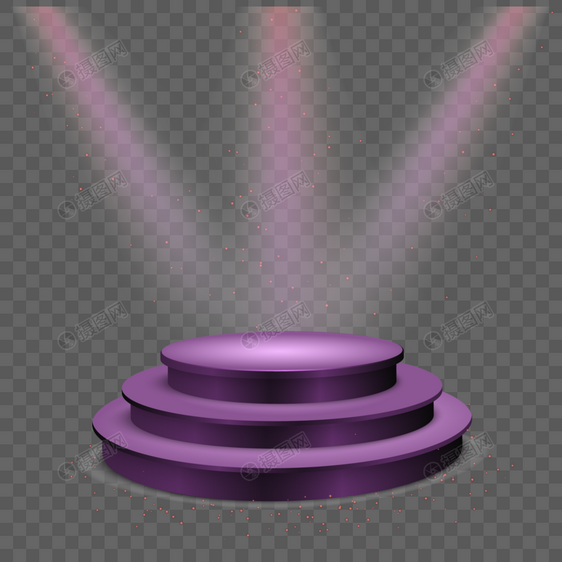 紫色舞台灯光图片
