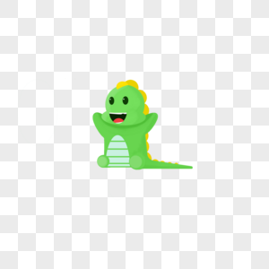 绿色的小恐龙图片