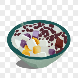 食品手绘四果汤素材