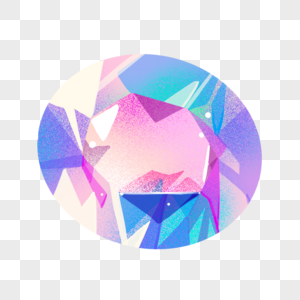 异彩椭圆形钻石高清图片