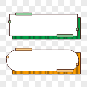 标题栏彩色卡通边框高清图片
