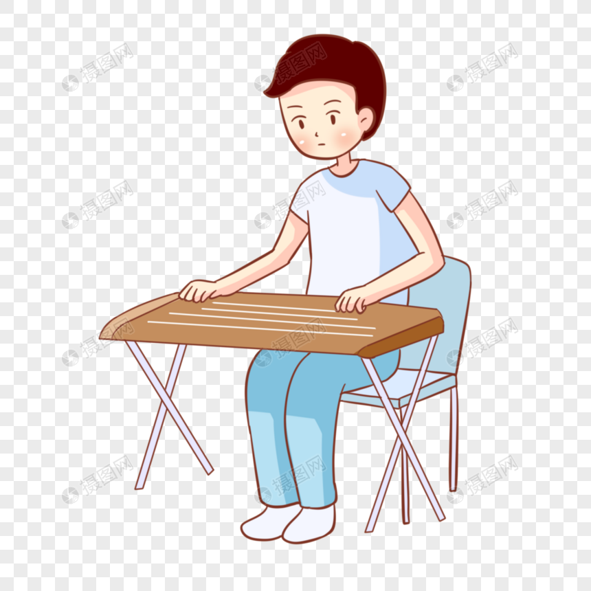 弹古筝