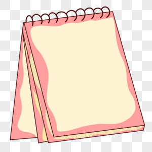 卡通粉色笔记本图片