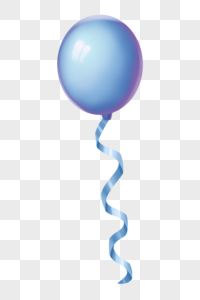 蓝色气球图片