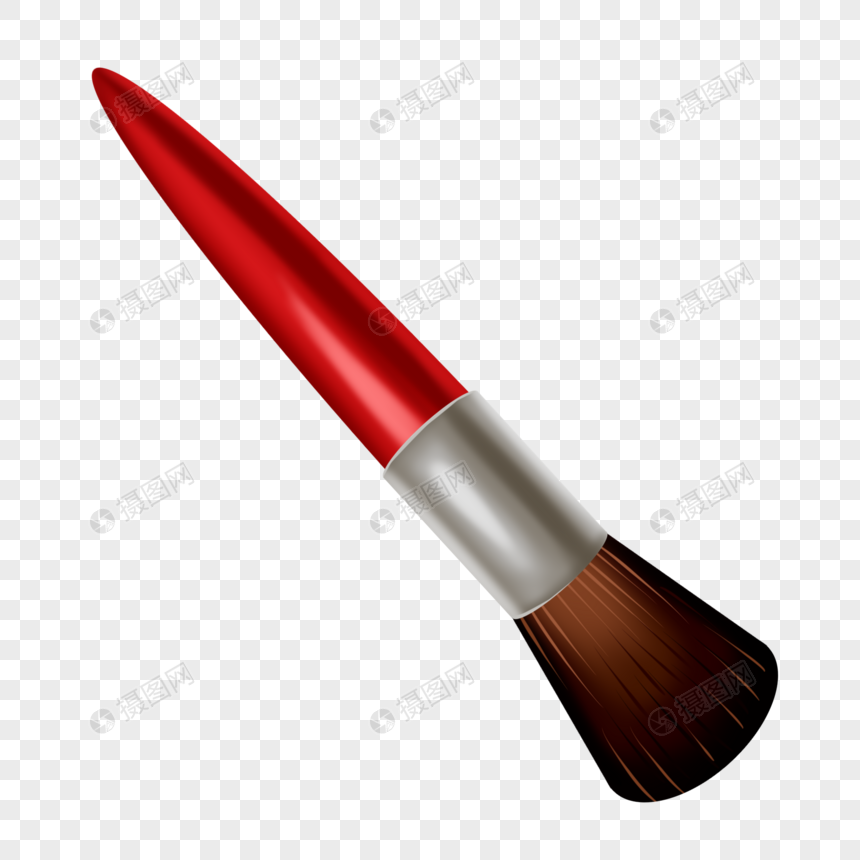 红色水彩笔刷元素素材下载 正版素材 摄图网