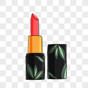口红彩妆手绘卡通口红素材