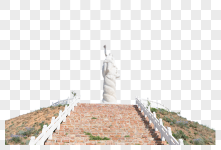 郑州伏羲山红石林伏羲雕像图片
